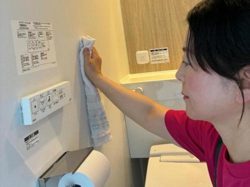  西之表宿泊清掃作業