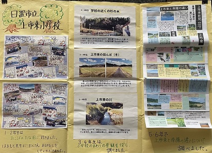 日置市立上市来小学校展示