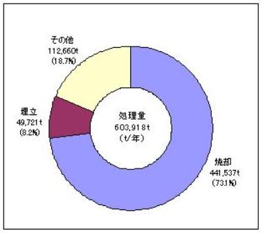 ゴミ処理の状況（平成18年度）