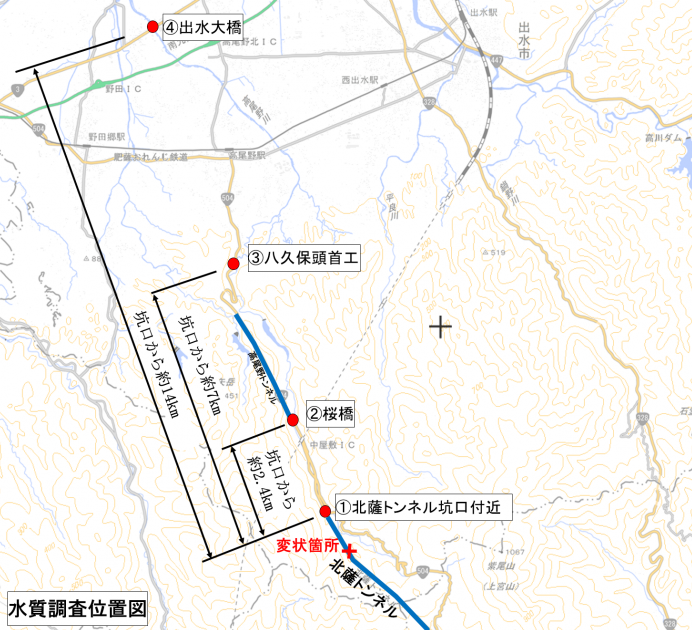 水質調査位置図
