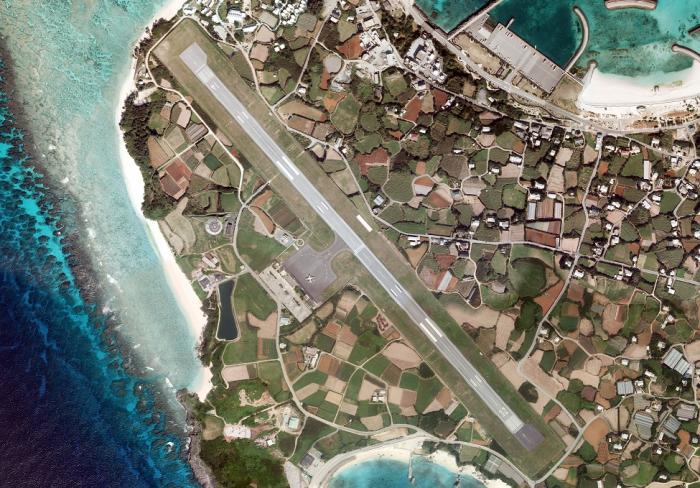 与論空港航空写真