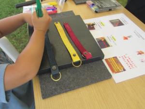 レザークラフトキーホルダー製作体験