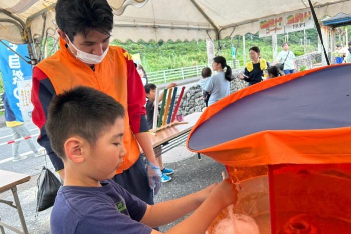 綿あめ作り体験