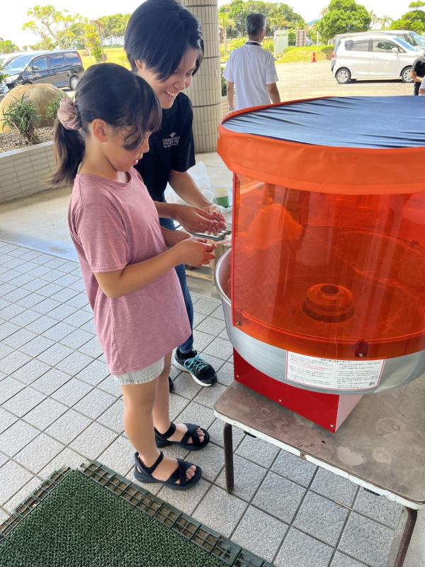 綿あめ作り体験