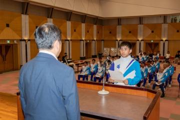 選手代表あいさつ