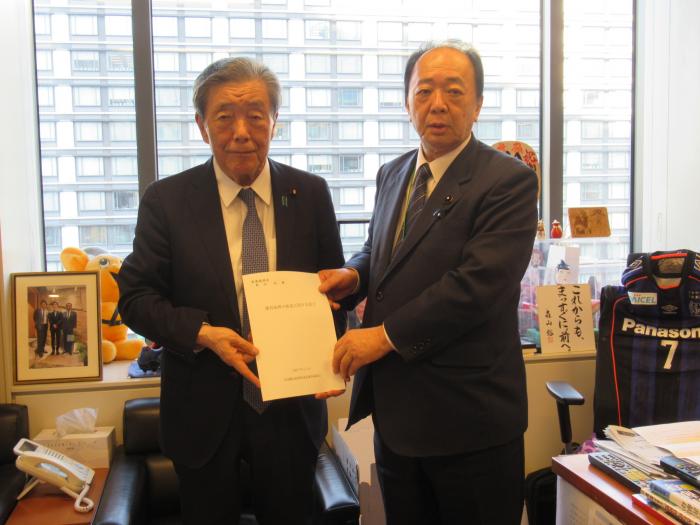 提言手交（国会議員）